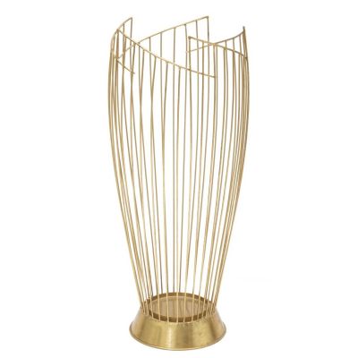 Kendra Home - Porta Ombrelli MF327, Oro, 28x28x69 cm