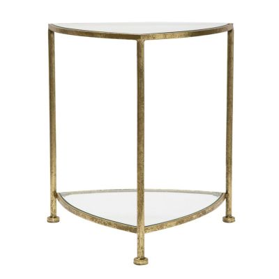 Kendra Home - Tavolino MF563, Oro, 45x45x50 cm