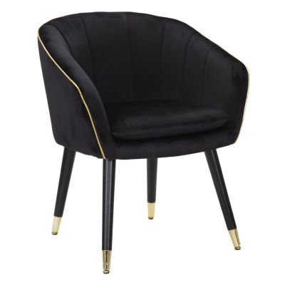 Kendra Home - Poltrona MF317, Nero, 62x58x78 cm