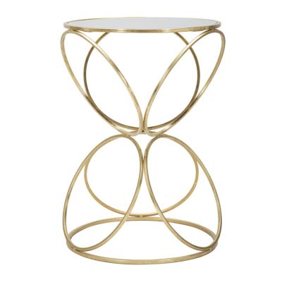 Kendra Home - Tavolino MF566, Oro, 42x42x61 cm