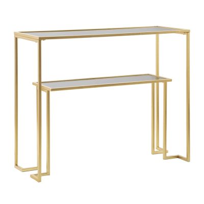 Kendra Home - Tavolo Consolle MF628, Oro, 100x35x80 cm