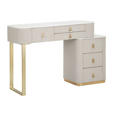 Kendra Home - Consolle Trucco MF19, Beige, 120x40x75 cm