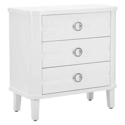 Kendra Home - Cassettiera MF7, Bianco, 81x40x84 cm