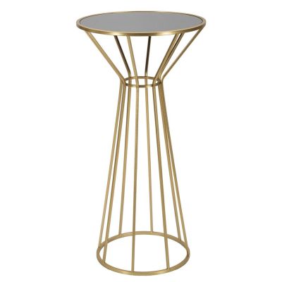 Kendra Home - Tavolino MF587, Oro, 50x50x100 cm