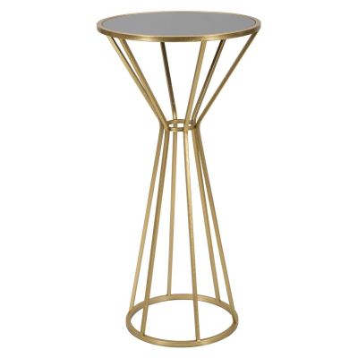 Kendra Home - Tavolino MF592, Oro, 40x40x80 cm