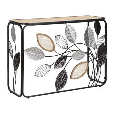 Kendra Home - Tavolo Consolle Natura 3, Multicolore, 108x36,8x80 cm