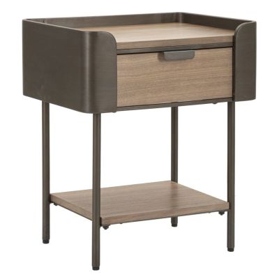 Kendra Home - Comodino MF14, Marrone, 50,5x41x60 cm