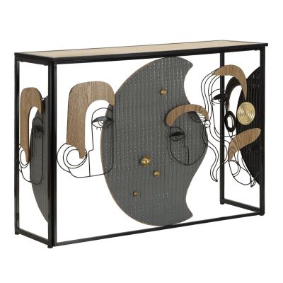 Kendra Home - Tavolo Consolle MF622, Multicolore, 108x38x79 cm