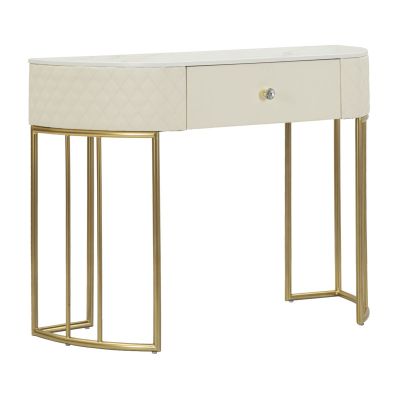 Kendra Home - Tavolo Consolle MF607, Bianco, 100x40x75 cm
