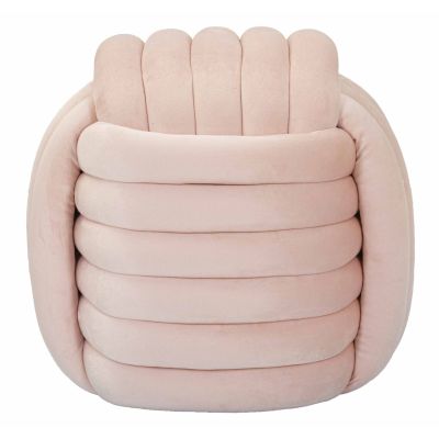 Kendra Home - Pouf Gomitolo 5, Rosa, 45x45x45 cm