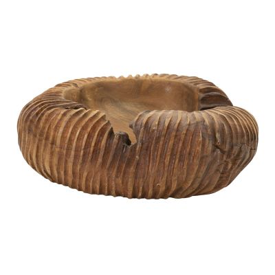 Kendra Home - Vassoio Natura 15, Marrone, 37x40x16 cm