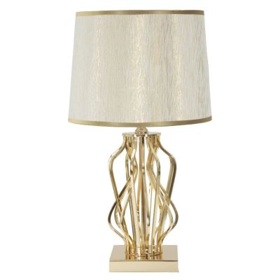 Kendra Home - Lampada da Tavolo MF120, Oro, 30x30x52 cm