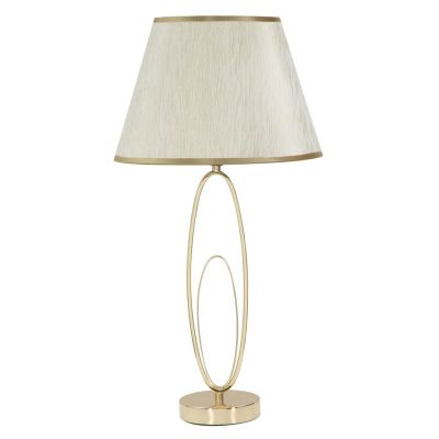 Kendra Home - Lampada da Tavolo MF132, Bianco, 30x30x58 cm