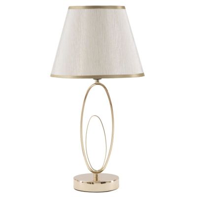Kendra Home - Lampada da Tavolo MF133, Bianco, 24x24x47 cm