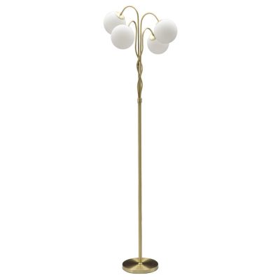 Kendra Home - Lampada da Terra MF204, Oro, 54x54x176 cm