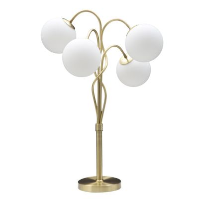 Kendra Home - Lampada da Terra MF207, Oro, 53x53x74 cm