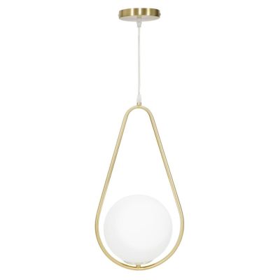 Kendra Home - Lampada a Sospensione MF81, Oro, 24x20x46 cm