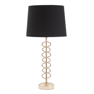 Kendra Home - Lampada da Tavolo MF125, Nero, 30x30x61,5 cm
