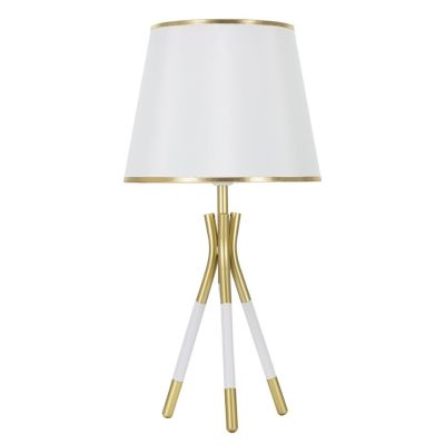 Kendra Home - Lampada da Tavolo MF142, Bianco, 28x28x57 cm