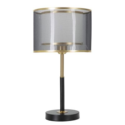 Kendra Home - Lampada da Tavolo MF146, Nero, 25x25x48 cm