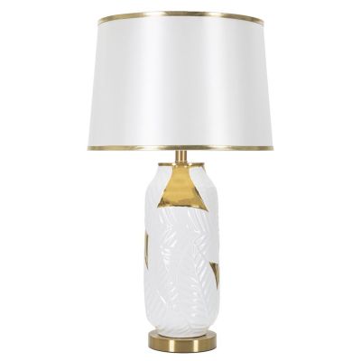 Kendra Home - Lampada da Tavolo MF102, Bianco, 40x40x70 cm