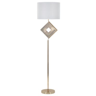 Kendra Home - Lampada da Terra MF196, Bianco, 40x40x161 cm