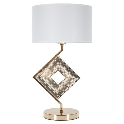 Kendra Home - Lampada da Tavolo MF144, Oro, 30x30x56 cm
