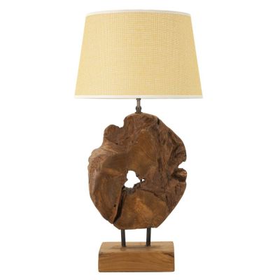 Kendra Home - Lampada da Tavolo MF119, Marrone, 35x35x69 cm
