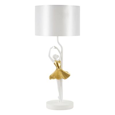 Kendra Home - Lampada da Tavolo Ballerina 3, Oro, 28x28x64 cm