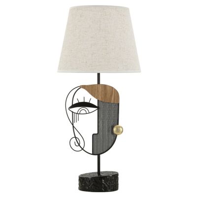 Kendra Home - Lampada da Tavolo Viso 9, Multicolore, 29,8x29,8x64,8 cm