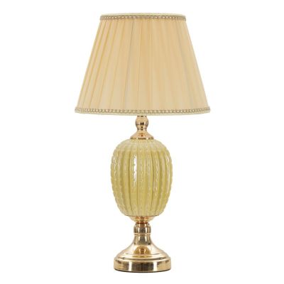 Kendra Home - Lampada da Tavolo MF128, Beige, 30x30x55 cm