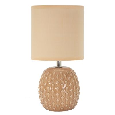 Kendra Home - Lampada da Tavolo MF98, Beige, 14x14x27 cm