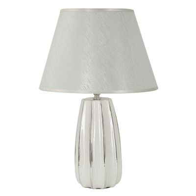 Kendra Home - Lampada da Tavolo MF112, Bianco, 30x30x45 cm