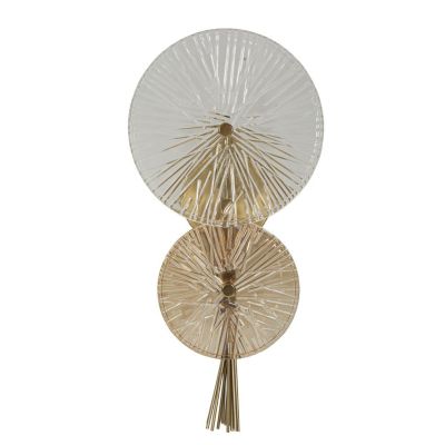 Kendra Home - Lampada a Parete MF67, Oro, 20x14x41 cm