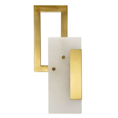 Kendra Home - Lampada a Parete MF65, Oro, 15x8x33 cm