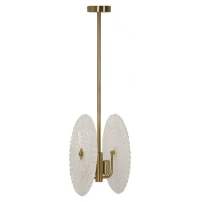 Kendra Home - Lampada a Sospensione MF86, Oro, 35x18x80 cm