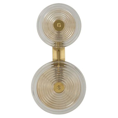 Kendra Home - Lampada a Parete MF60, Oro, 25x10x52 cm