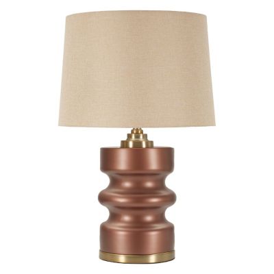 Kendra Home - Lampada da Tavolo MF727, Marrone, 56,5x36,5x36,5 cm