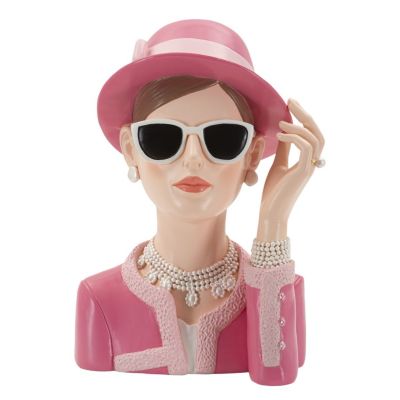 Kendra Home - Scultura Donna 1, Multicolore, 18x11x26 cm