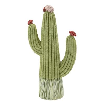 Kendra Home - Scultura Cactus 1, Multicolore, 13x7x25 cm