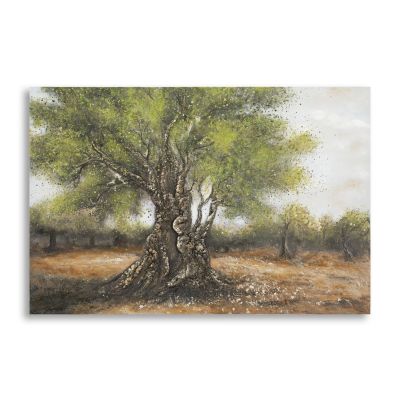 Kendra Home - Stampa su Tela Albero 2, Multicolore, 120x3,8x80 cm
