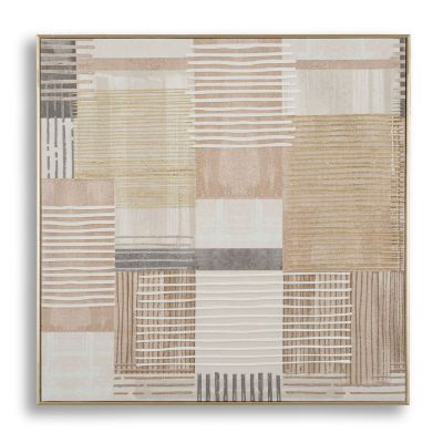 Kendra Home - Stampa su Tela con Cornice MF787, Multicolore, 60x3x60 cm