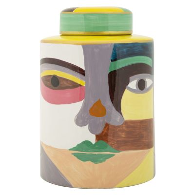 Kendra Home - Vaso Decorativo MF838, Multicolore, 19x19x28 cm