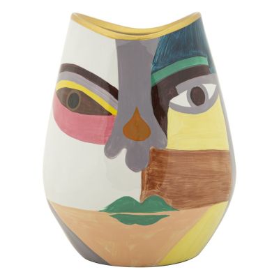 Kendra Home - Vaso Decorativo MF844, Multicolore, 19x19x24,5 cm