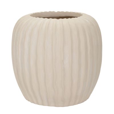 Kendra Home - Vaso Decorativo MF835, Beige, 26,5x26,5x26 cm