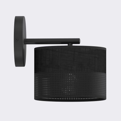 Lampada da parete Karbon in acciaio nero