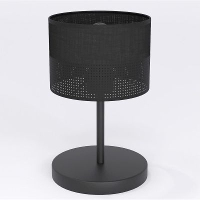 Lampada da tavolo Karbon in acciaio nero opaco