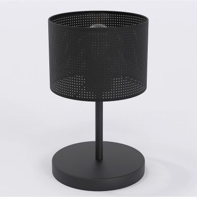 Lampada da tavolo LUX in acciaio nero opaco