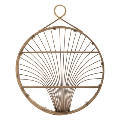 Bacheca Fuji in rattan naturale da parete — 60,5x10,5x76 cm
