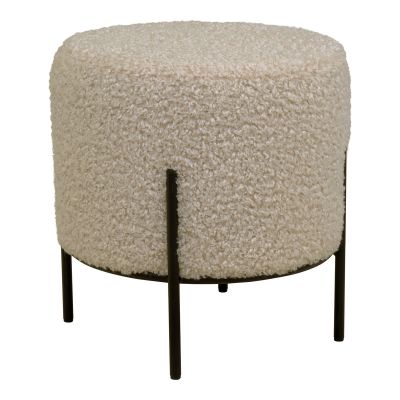 Kendra Home - Pouf Alford, Beige, 35,5x35,5x37 cm